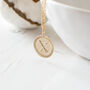 Gold Plated Crossed Arrows Necklace, thumbnail 2 of 3