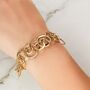 Gold Large Hoop Chain Sterling Silver Necklace, thumbnail 6 of 9