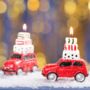Festive Red Car Candle, thumbnail 1 of 3