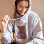 Pace Yourself Women's Slogan Hoodie, thumbnail 4 of 7