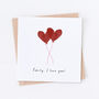 Personalised I Love You Balloons Card, thumbnail 2 of 2