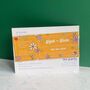 Floral Fun Colourful Wedding Invitation, thumbnail 3 of 6