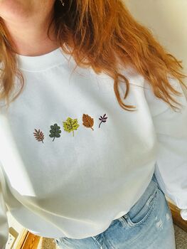 Autumn Leaves Embroidered Sweater, 5 of 8