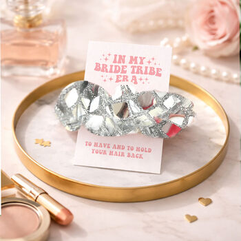 Hen Party Scrunchie Favours Disco Bride Era, 2 of 5