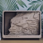 Your Location Multi Layer Topographic Wood Map, thumbnail 1 of 7