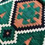 Handmade Emerald Green Turkish Kilim Shoulder Bag Boho, thumbnail 2 of 5
