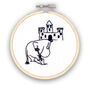 Moomintroll's Beach Day Fun Mini Embroidery Kit, thumbnail 4 of 4