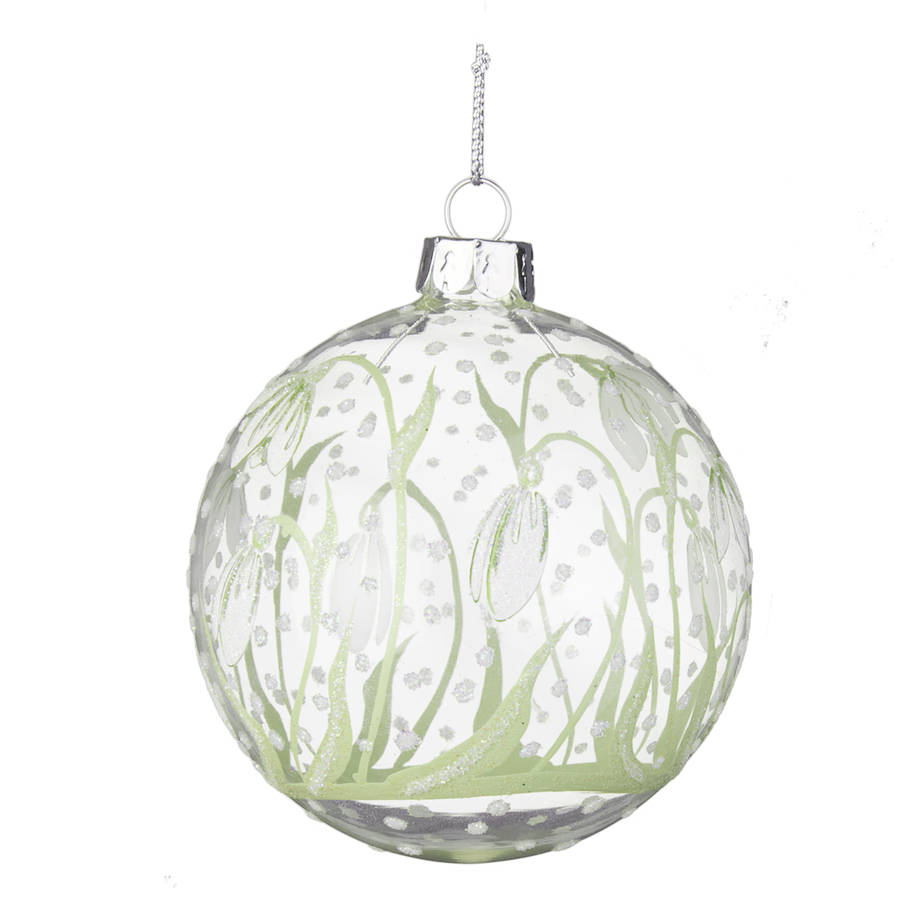 Snowdrop Christmas Bauble By The Christmas Home