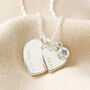 Personalised 50th Birthday Heart Birthstone Necklace, thumbnail 6 of 10