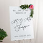 Simple Elegance Personalised Wedding Welcome Sign, thumbnail 1 of 4