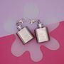 Personalised Matching Hipflask Keyring Pair, thumbnail 2 of 3