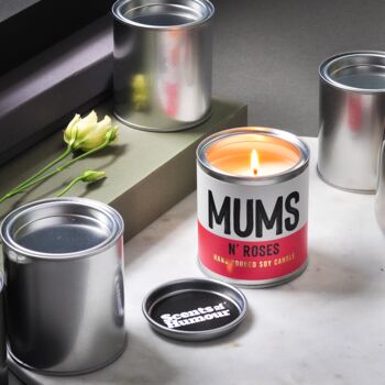 'Mums N' Roses' Plum Rose And Patchouli Scented Candle, 2 of 6
