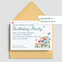 Floral Invitations On Plantable Or Plain Card, thumbnail 1 of 4