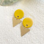 Nichole Mustard Polymer Clay Earrings, thumbnail 2 of 5