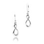 Sterling Silver Infinity Knot Drop Earrings, thumbnail 2 of 2
