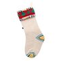 Christmas Pom Pom Stocking – Festive Knitted Stocking With Pom Pom Garland, thumbnail 5 of 5