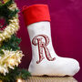 Personalised Initial Luxury Christmas Stocking Nordic, thumbnail 2 of 8