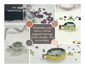 Silver Heart Locket Necklace Girlfriend Gift, 11 of 12