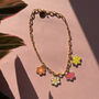 Hand Beaded Daisy Chain Flower Necklace, thumbnail 1 of 10