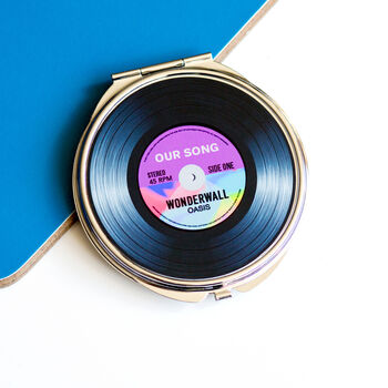 Personalised 'Our Song' Compact Mirror, 7 of 10