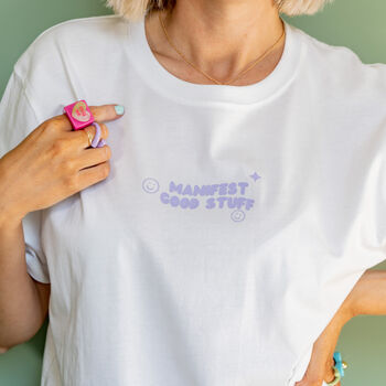 Manifest Good Stuff List Organic T Shirt, 3 of 7