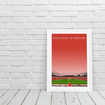 Arsenal Fc 'Emirates Stadium' Art Print Poster, 2 of 2