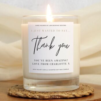 Personalised Thank You Scented Candle, 4 of 6