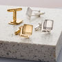 Personalised Double Cube Cufflinks, thumbnail 1 of 4