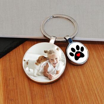 Personalised Pawprint Photo Keyring, 2 of 4