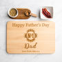 Number One Dad Monogram Wooden Chopping Board, thumbnail 2 of 8