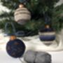 Make Your Own Crochet Christmas Baubles Kit, thumbnail 1 of 4