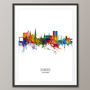 Dundee Skyline Portrait Print And Box Canvas, thumbnail 3 of 5