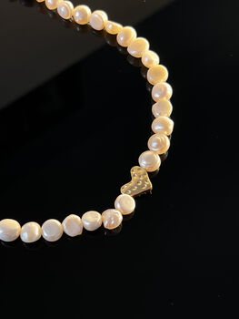 'Puso' Freshwater Pearls With Heart Pendant, 6 of 7