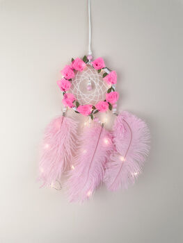 Rose Pink Dainty Dream Catcher, 2 of 9