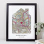 Our First Home Personalised UK Map Custom Made Print, thumbnail 1 of 12
