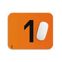 Norris Orange Mouse Mat Formula Racing Fan Desk Pad, thumbnail 1 of 3