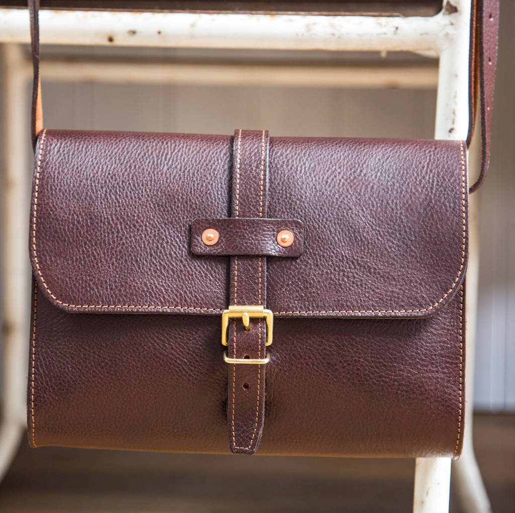 Baja Personalised Leather Handbag By Tanner Bates | notonthehighstreet.com