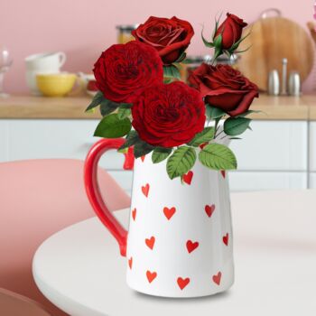 Hearts Flower Jug Gift, 7 of 7