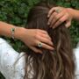 Small Round Emerald Reef Adjustable Ring, thumbnail 1 of 8