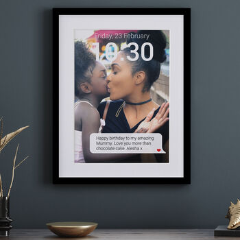 Personalised Photo And Message Mobile Phone Print, 5 of 7