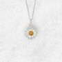 Tiny Aster Pendant Necklace In Sterling Silver, thumbnail 6 of 12