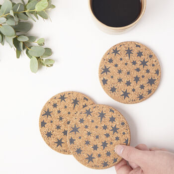 Cork Placemats And Coasters | Star, 6 of 12