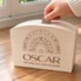 Rainbow Wooden Money Box, thumbnail 1 of 5