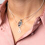 Engraved Sterling Silver Large Heart Locket Necklace, thumbnail 2 of 8