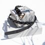 Plaited Black Italian Leather Belt, thumbnail 1 of 4