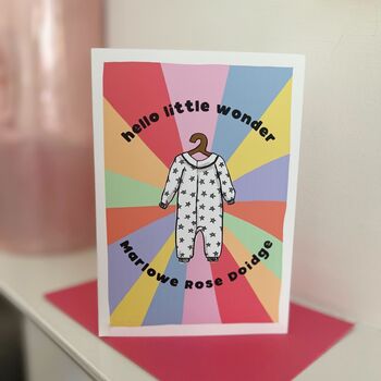 New Baby Card 'Hello Little Wonder', 5 of 5