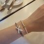 Pearl Bow Beaded Bracelet, thumbnail 2 of 5