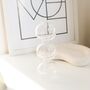 Finn Bubble Green And Clear Glass Vase, thumbnail 3 of 4