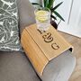 Personalised Wooden Sofa Tray For Two, thumbnail 1 of 2