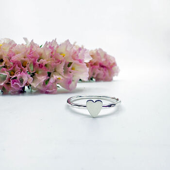 Sterling Silver Heart Ring, 2 of 11